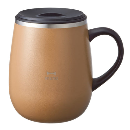 BRUNO マグカップ 460ml 蓋つきステンレスマグ tall