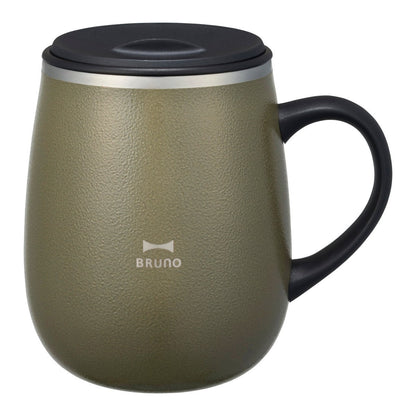 BRUNO マグカップ 460ml 蓋つきステンレスマグ tall