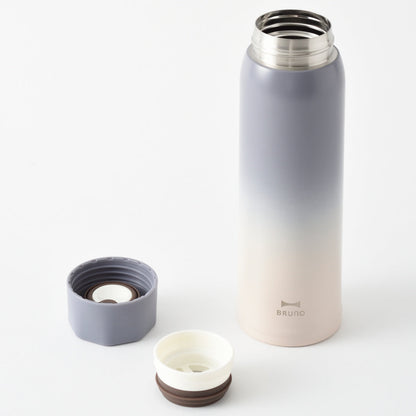 BRUNO 水筒 480ml 軽量 ステンレス スクリューボトル tall 保温 保冷