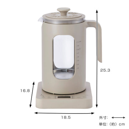 BRUNO マルチケトル 1L 温度調節機能付き crassy+