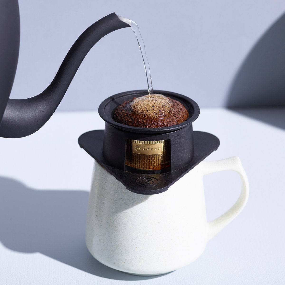 Cores コーヒーフィルター 1杯用 シングルカップ ゴールドフィルター 純金メッキ