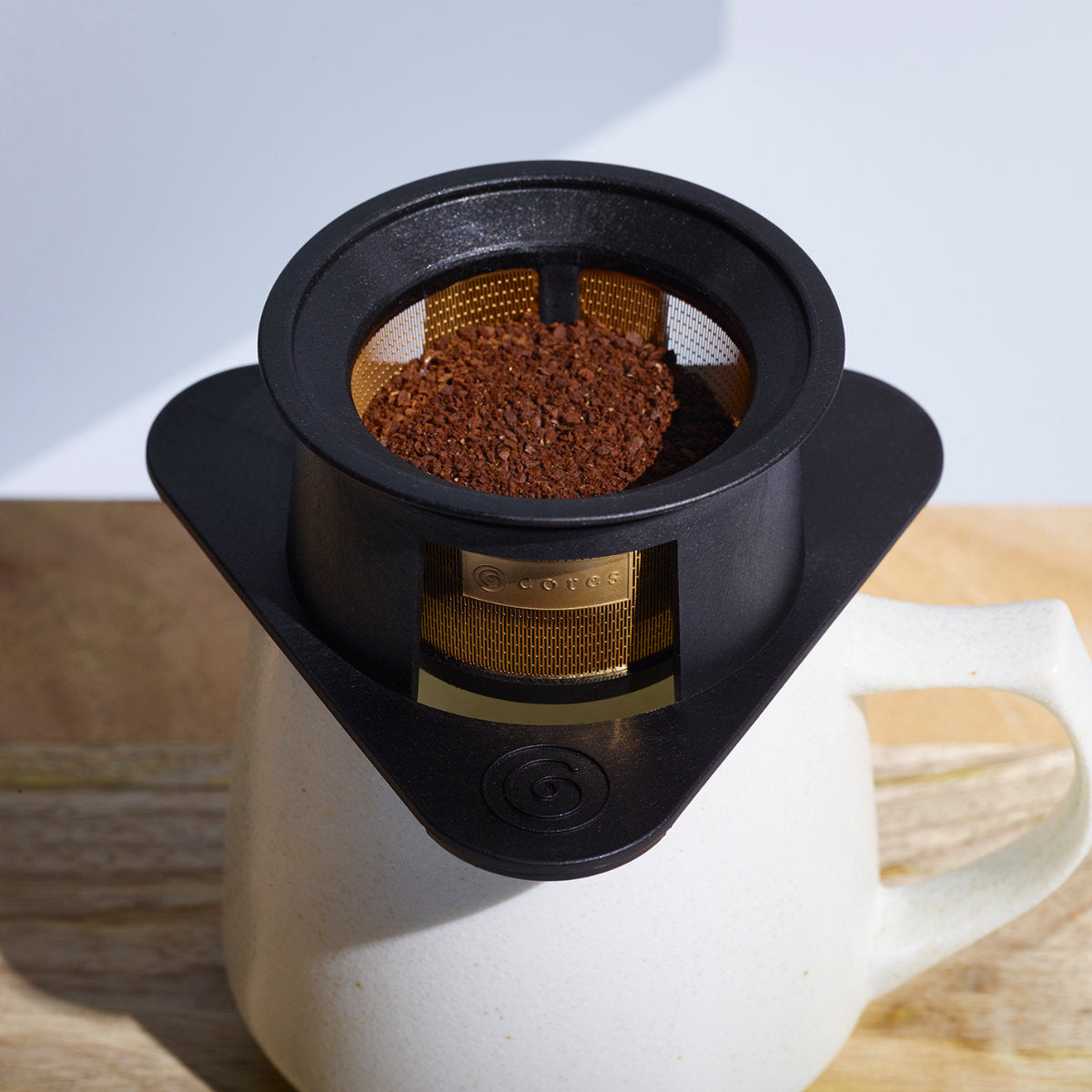Cores コーヒーフィルター 1杯用 シングルカップ ゴールドフィルター 純金メッキ