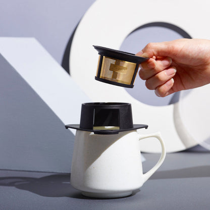 Cores コーヒーフィルター 1杯用 シングルカップ ゴールドフィルター 純金メッキ