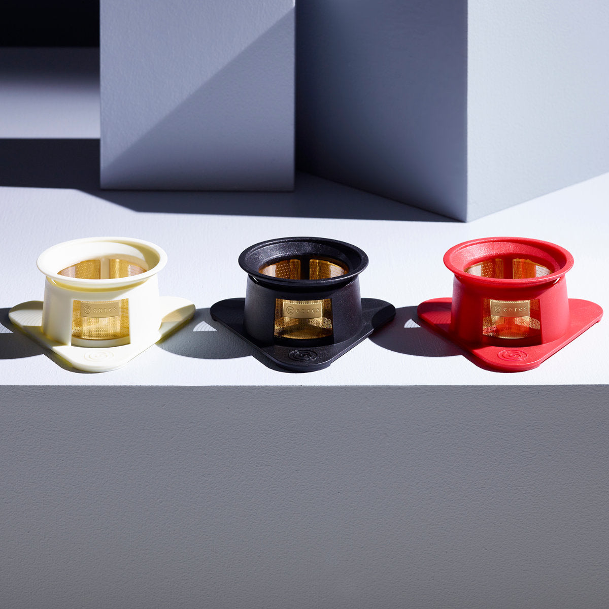Cores コーヒーフィルター 1杯用 シングルカップ ゴールドフィルター 純金メッキ