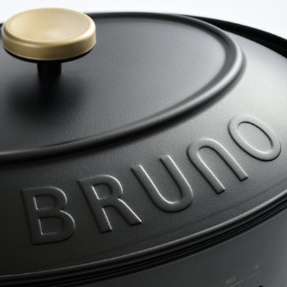 BRUNO オーバルホットプレート たこ焼きプレート付き 蓋付き crassy+