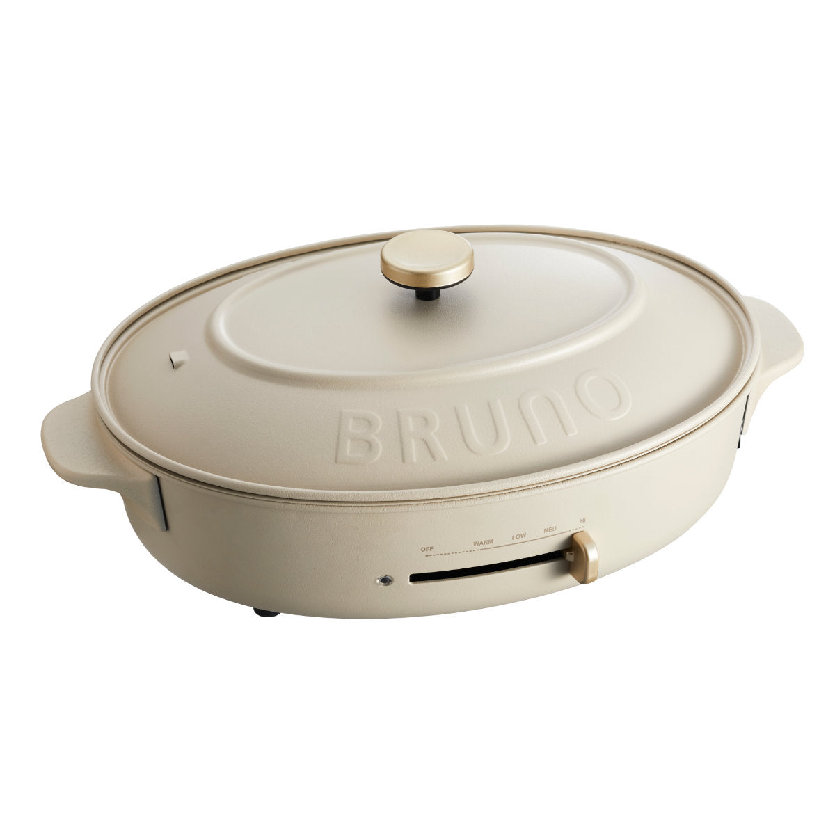 BRUNO オーバルホットプレート たこ焼きプレート付き 蓋付き crassy+