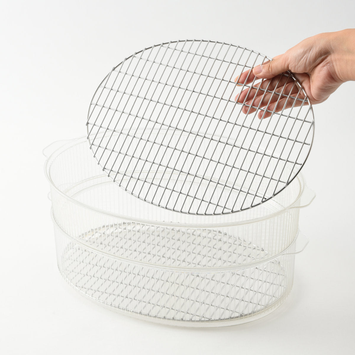 BRUNO スチーマー 2段 オーバルホットプレート専用 蒸し器 crassy+