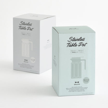 BRUNO 卓上ポット 0.75L 保冷 保温 ステンレス製 テーブルポット