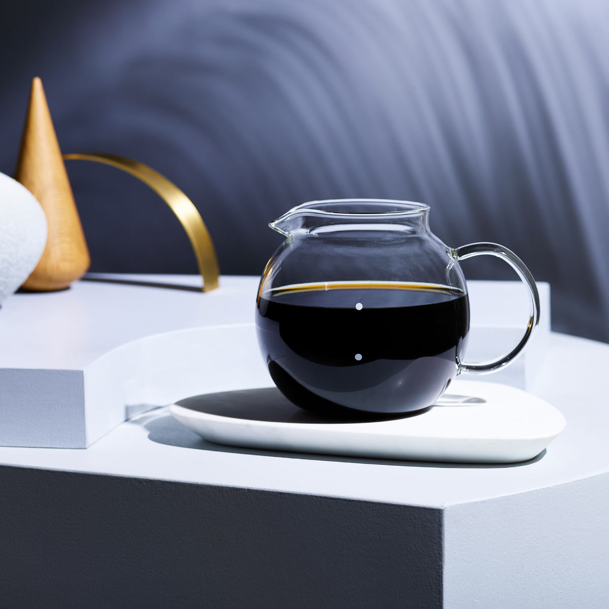 Cores コーヒーサーバー 750ml 6カップ用 クリアガラスサーバー