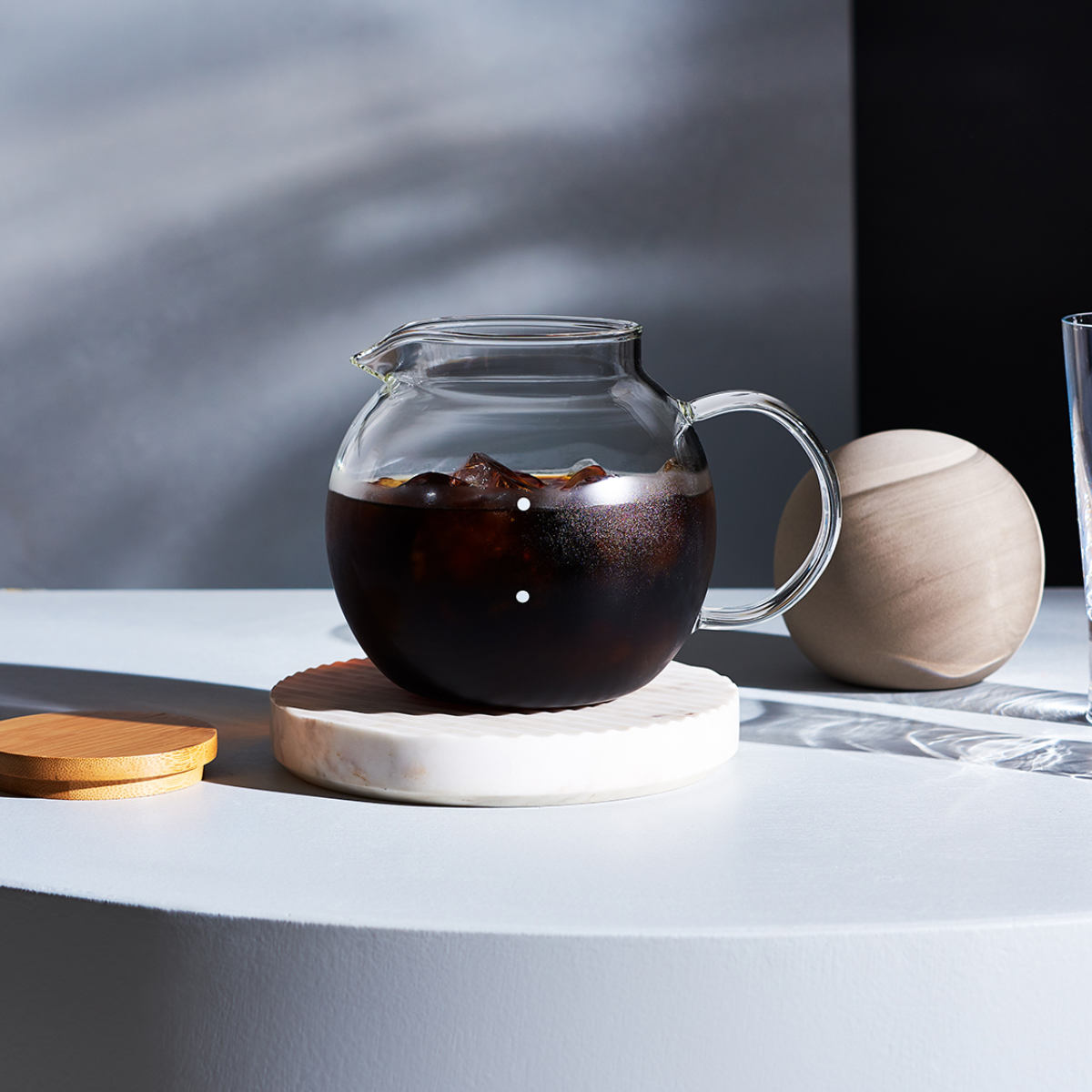 Cores コーヒーサーバー 750ml 6カップ用 クリアガラスサーバー