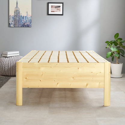 3分組立ベッド シングル ステージタイプ 高耐荷重 工具不要 天然木