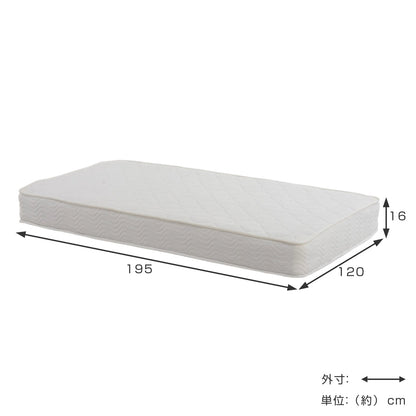 3分組立ベッド セミダブル ボンネルコイルマットレスセット 宮棚 2口コンセント付 工具不要 天然木