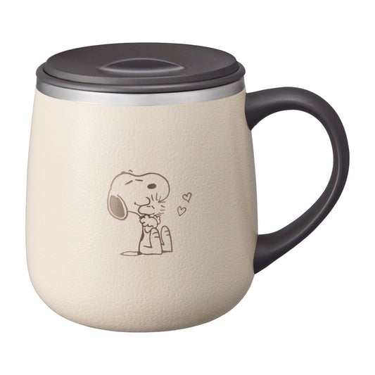 BRUNO マグカップ 320ml PEANUTS 蓋つきステンレスマグ short