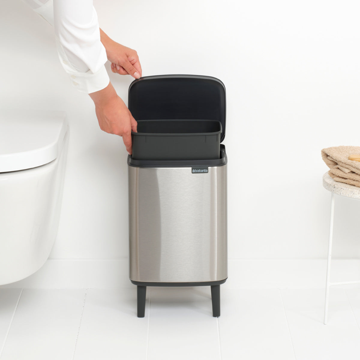 brabantia ゴミ箱 7L オープン式 Bo Waste Bin Hi FPPマット