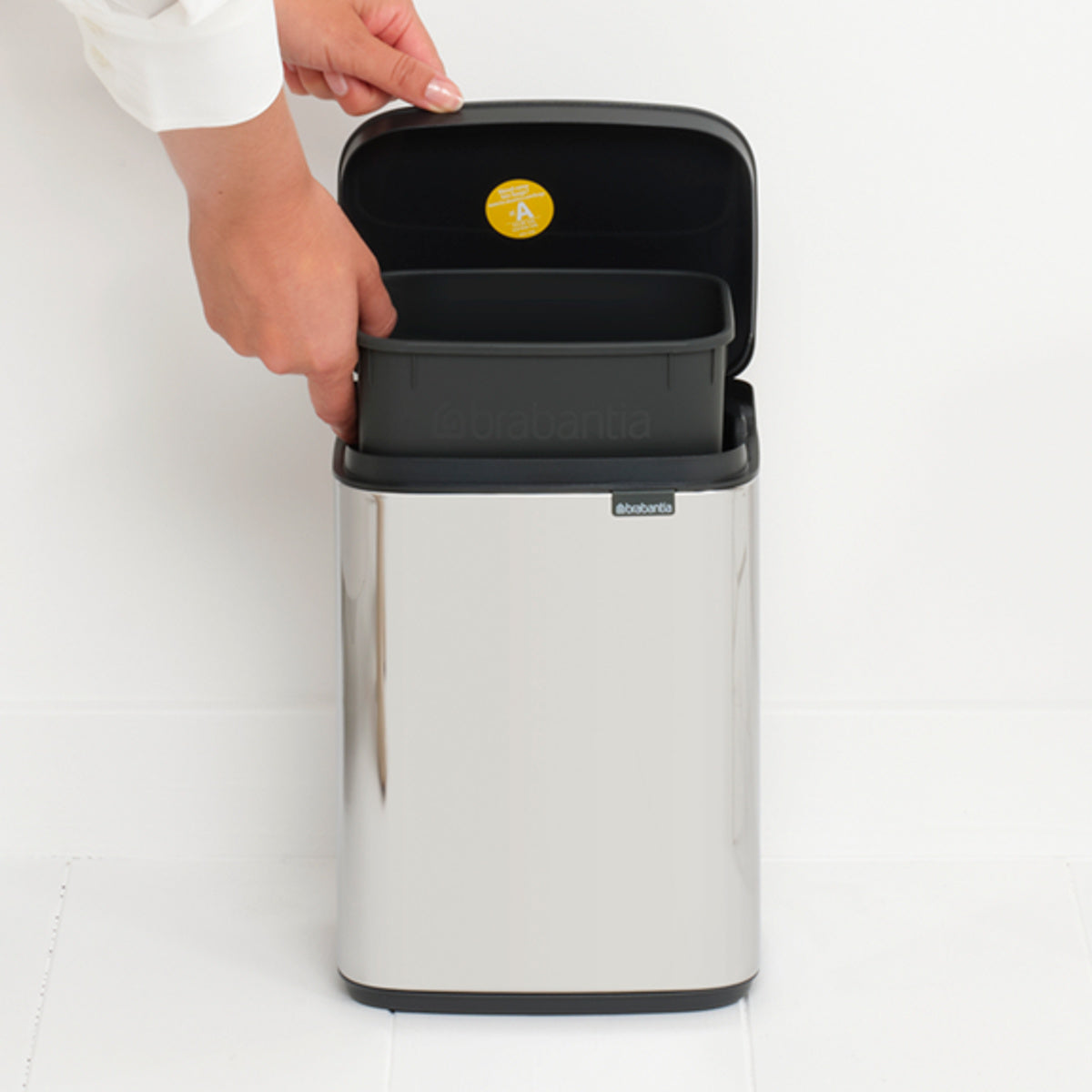 brabantia ゴミ箱 4L オープン式 Bo Waste Bin ブリリアントスチール