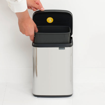 brabantia ゴミ箱 4L オープン式 Bo Waste Bin ブリリアントスチール