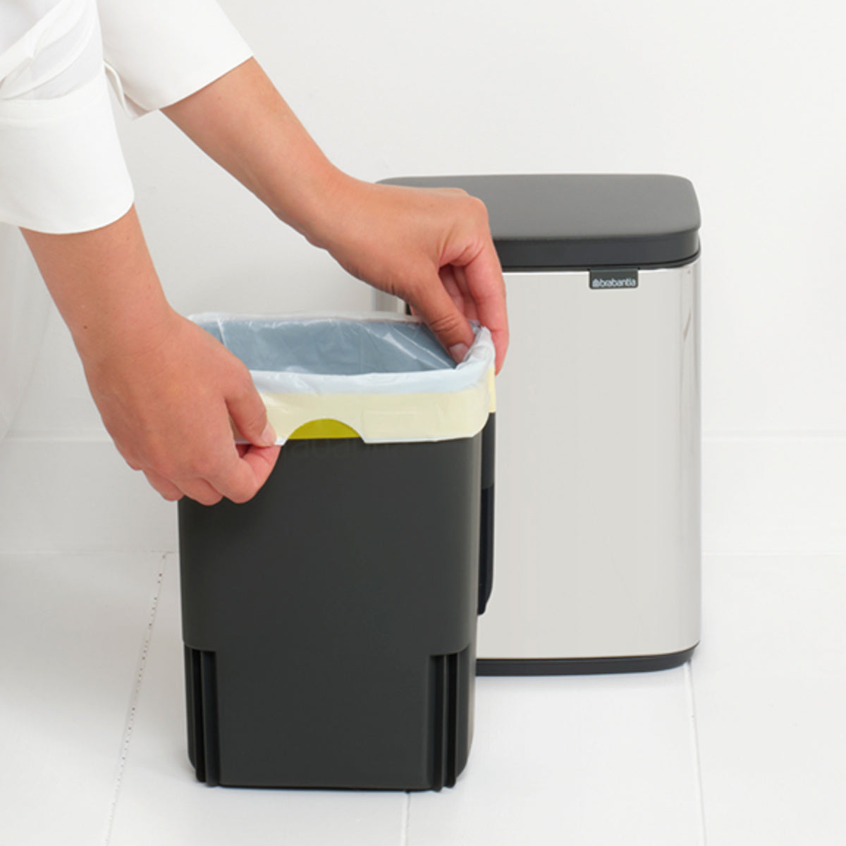 brabantia ゴミ箱 4L オープン式 Bo Waste Bin ブリリアントスチール