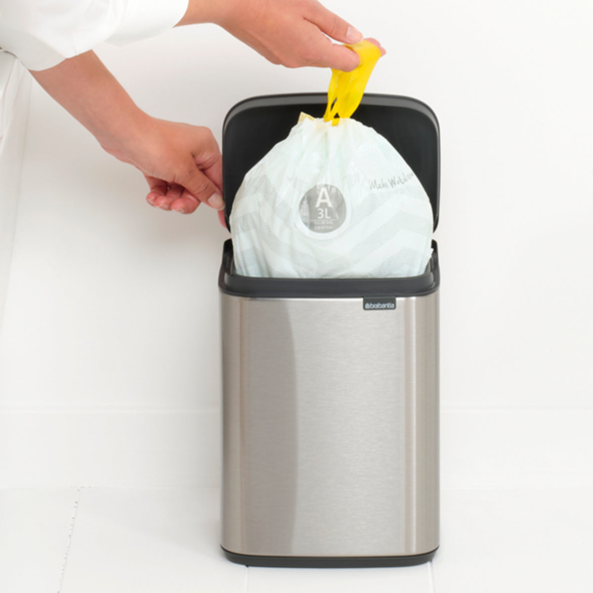 brabantia ゴミ箱 4L オープン式 Bo Waste Bin FPPマット