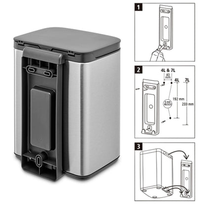 brabantia ゴミ箱 4L オープン式 Bo Waste Bin FPPマット