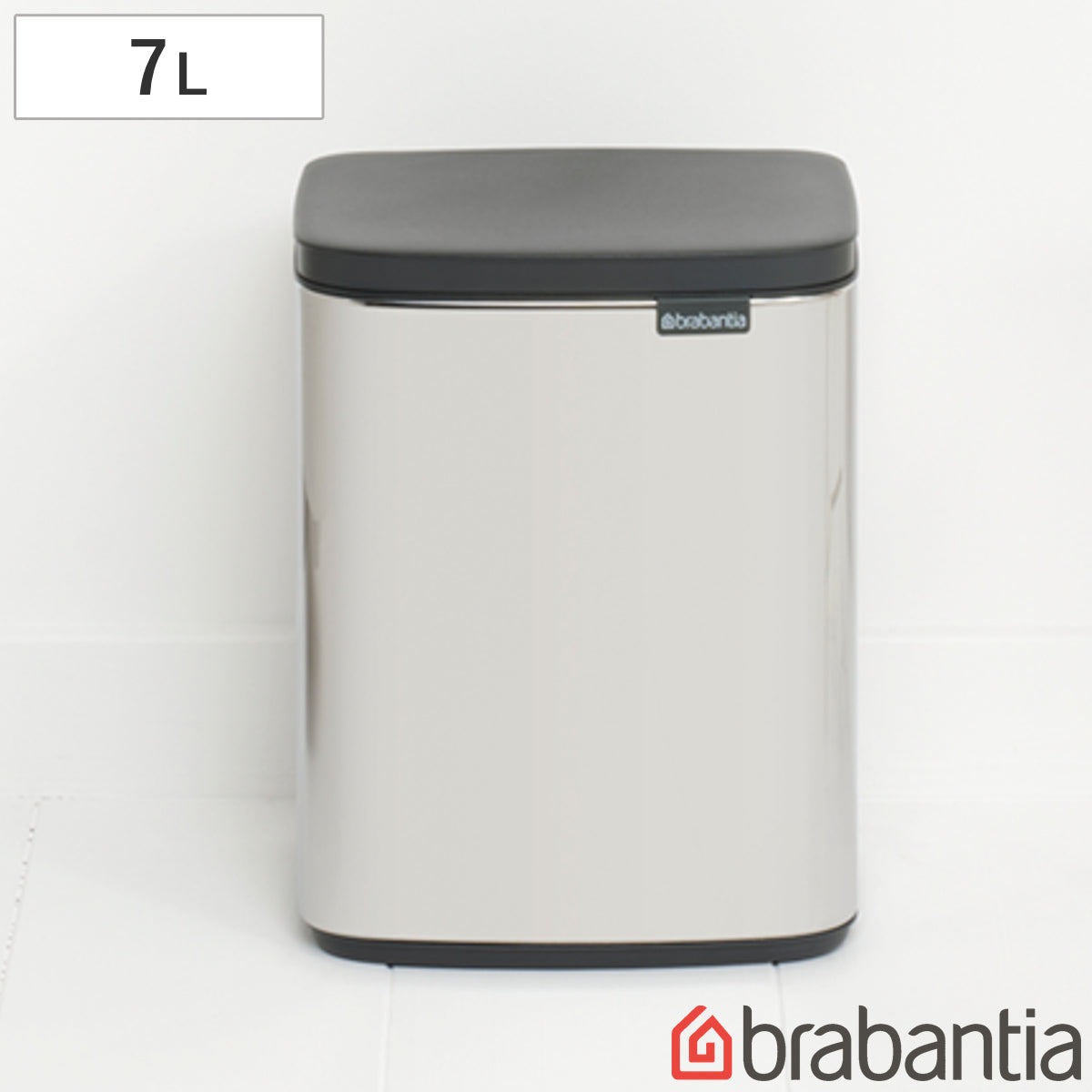 brabantia ゴミ箱 7L オープン式 Bo Waste Bin ブリリアントスチール
