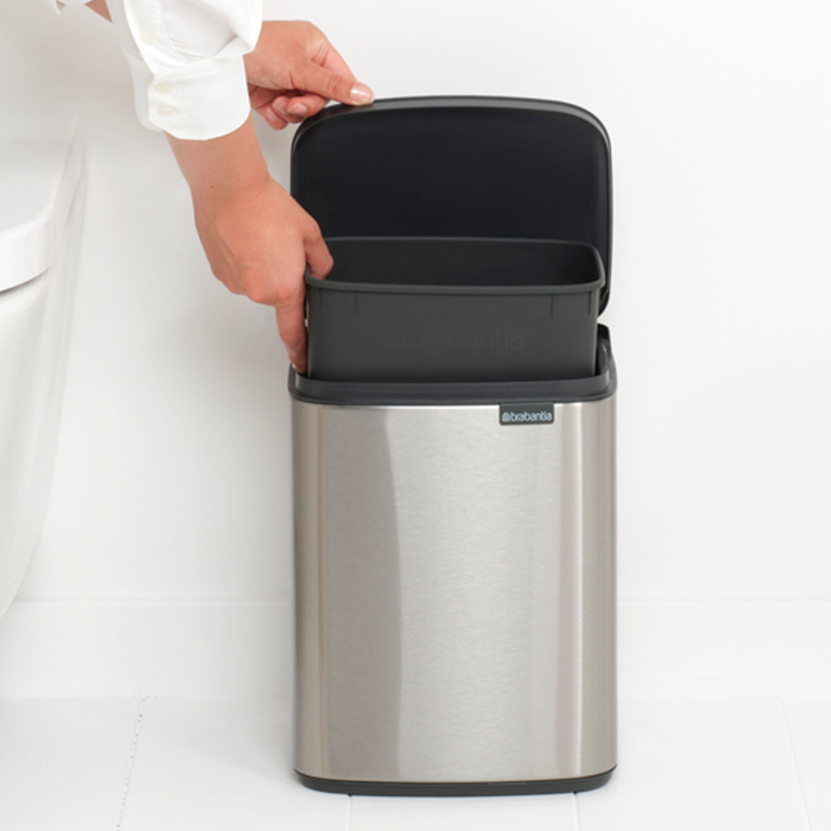 brabantia ゴミ箱 7L オープン式 Bo Waste Bin FPPマット