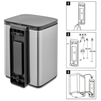 brabantia ゴミ箱 7L オープン式 Bo Waste Bin FPPマット