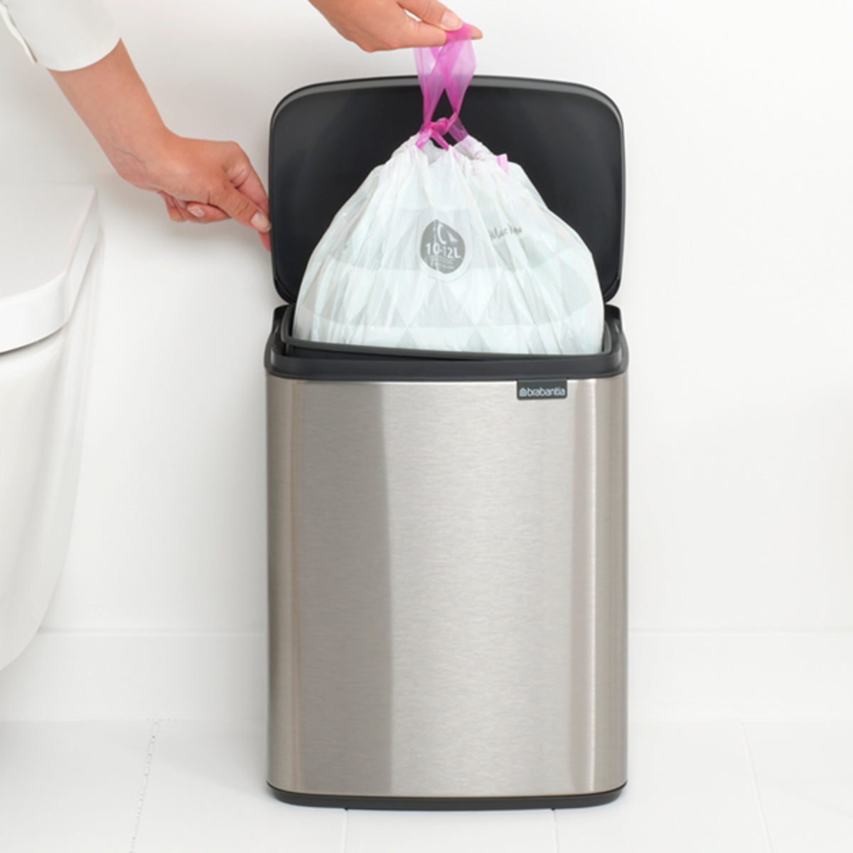 brabantia ゴミ箱 12L オープン式 Bo Waste Bin FPPマット