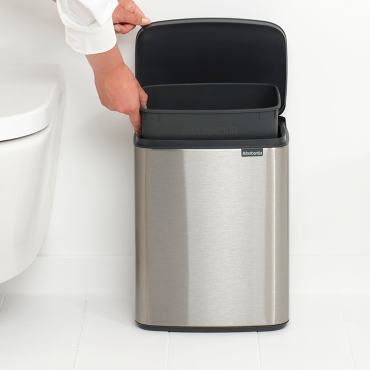 brabantia ゴミ箱 12L オープン式 Bo Waste Bin FPPマット