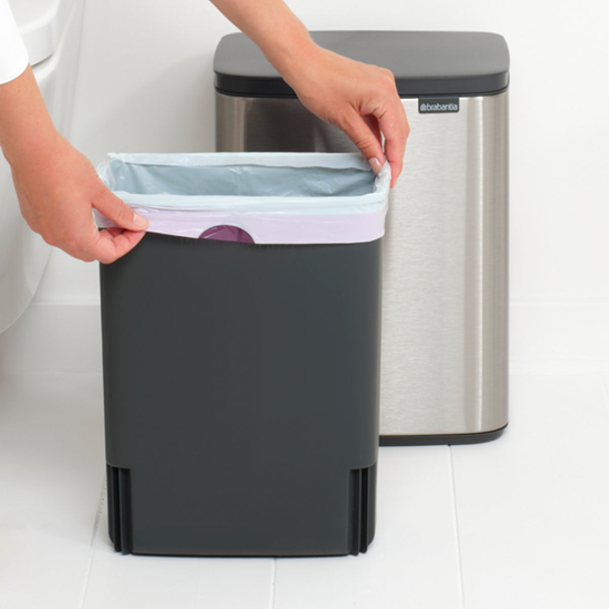 brabantia ゴミ箱 12L オープン式 Bo Waste Bin FPPマット