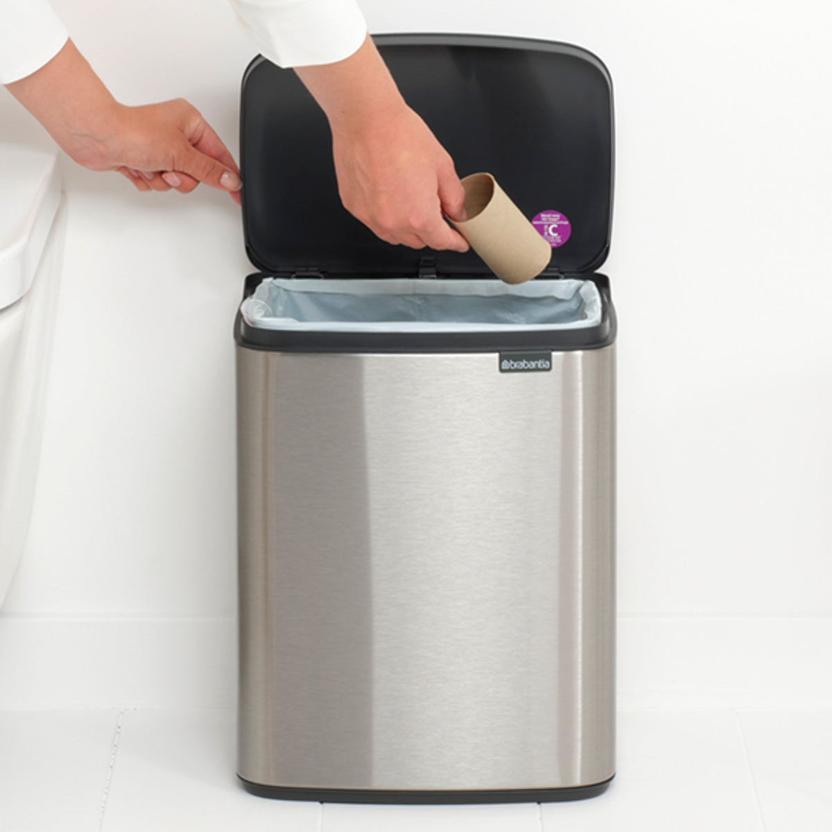 brabantia ゴミ箱 12L オープン式 Bo Waste Bin FPPマット