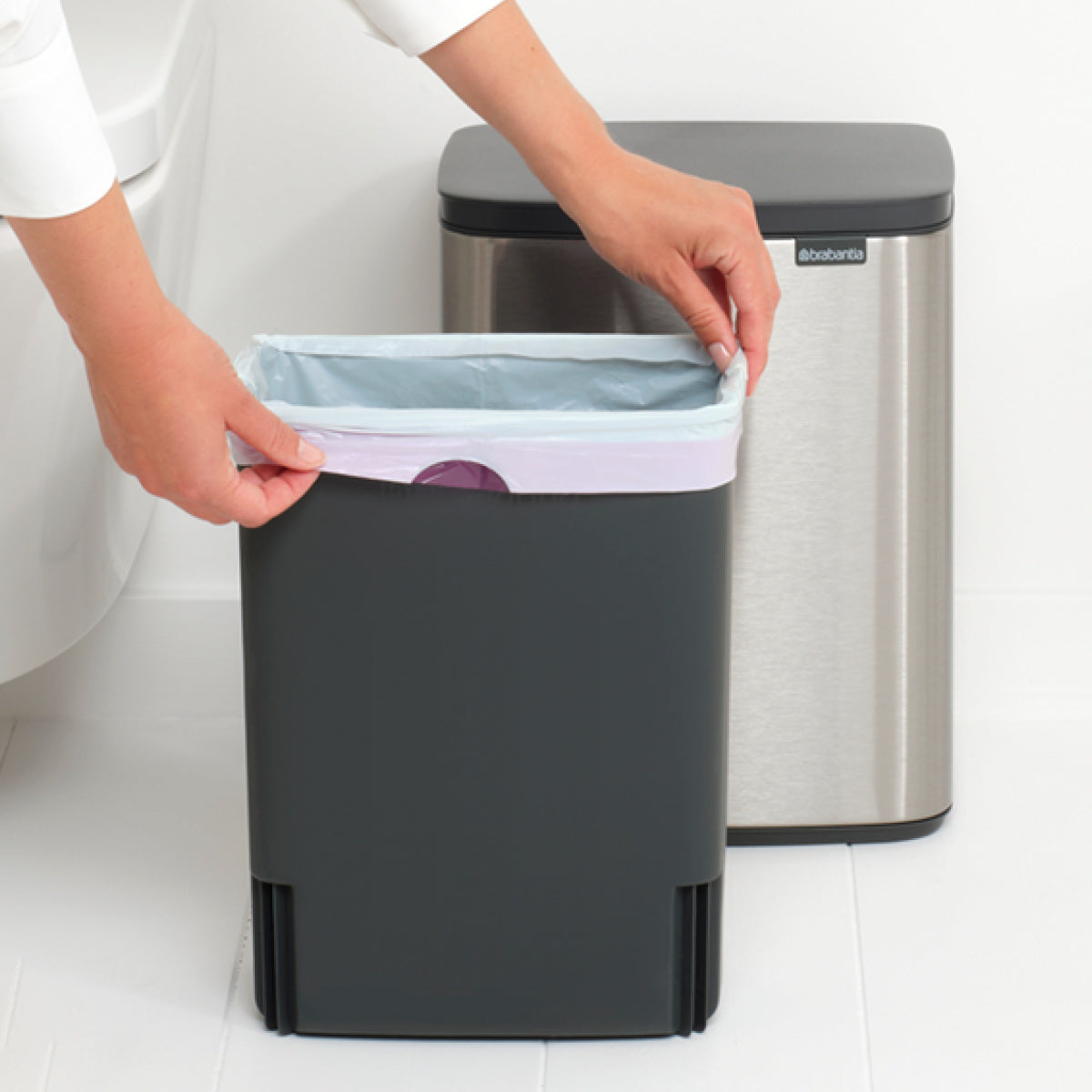 brabantia ゴミ箱 12L オープン式 Bo Waste Bin FPPマット