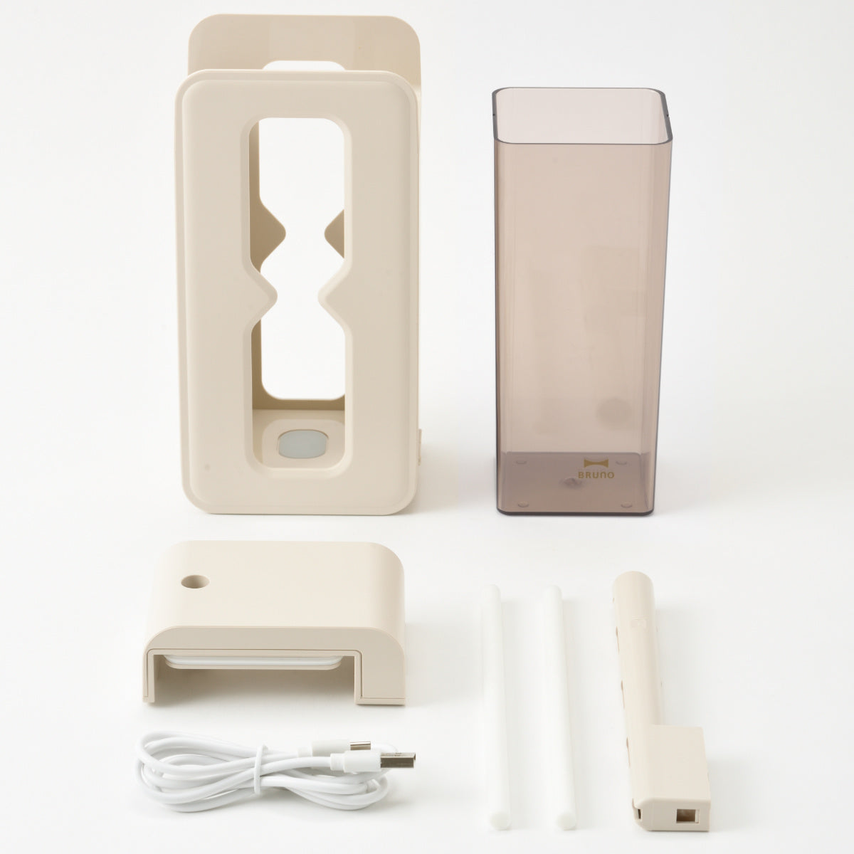 BRUNO 卓上加湿器 500ml TIMEFLOW MIST 超音波パーソナル加湿器 砂時計