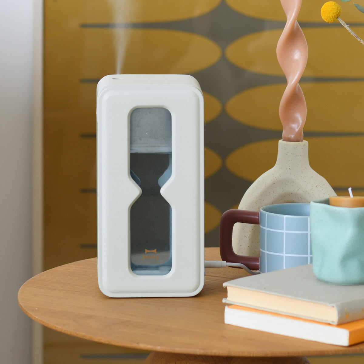 BRUNO 卓上加湿器 500ml TIMEFLOW MIST 超音波パーソナル加湿器 砂時計