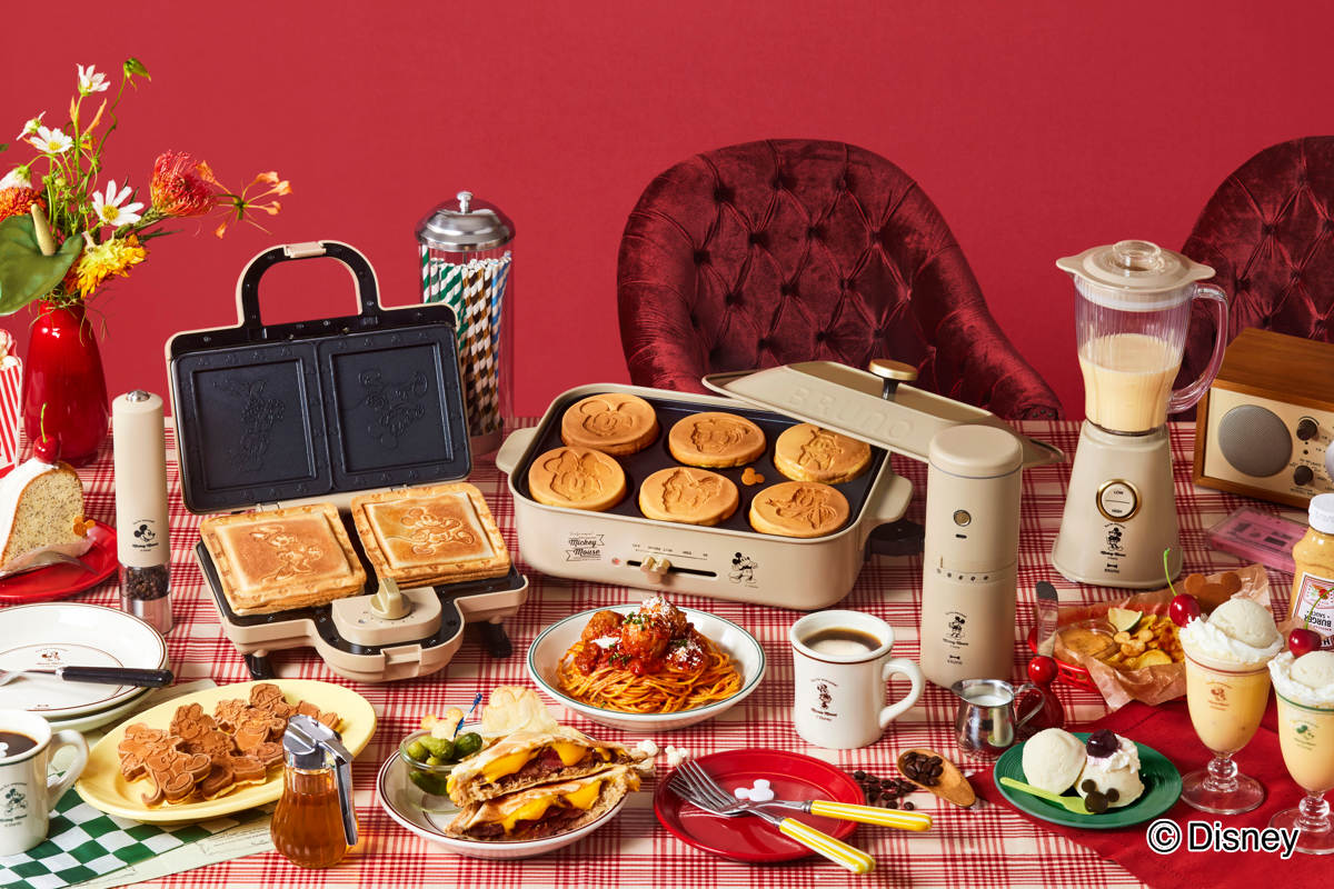 BRUNO ホットサンドメーカーダブル 両面焼き DISNEY