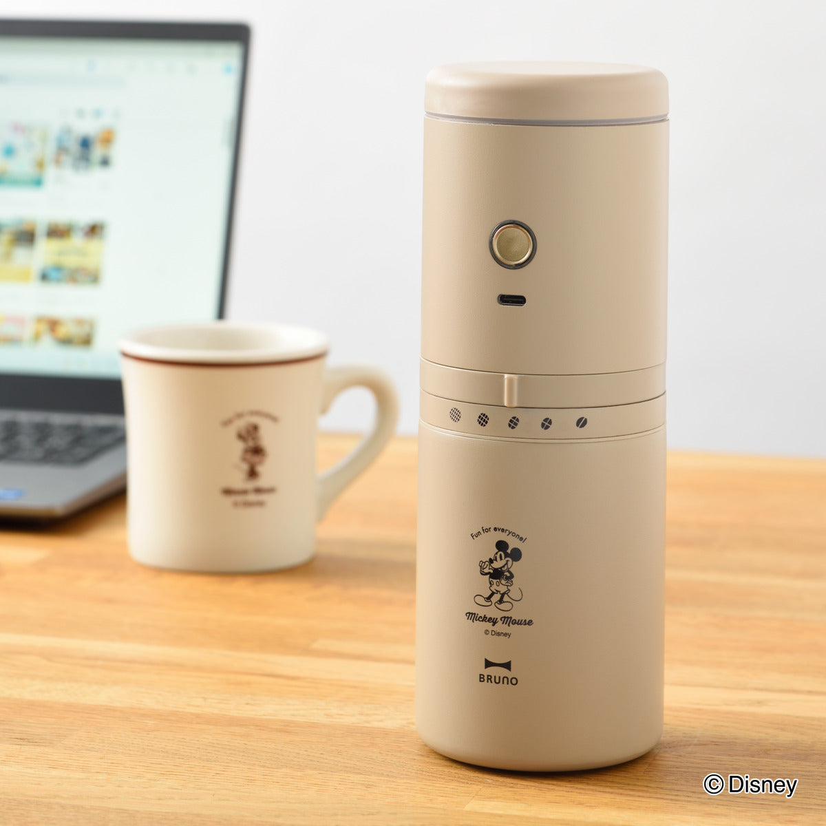 BRUNO コーヒーメーカー DISNEY 真空二重構造 パーソナル電動ミルコーヒーメーカー