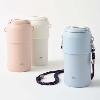 BRUNO ステンレスペットボトルホルダー 500ml 650ml用 ストラップ付き ペットボトルクーラー