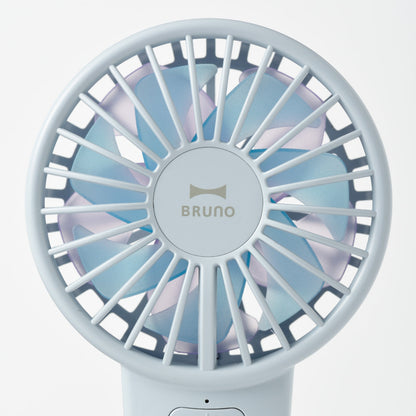 BRUNO ハンディファン コンパクト ダブルフルールファン ストラップ付き