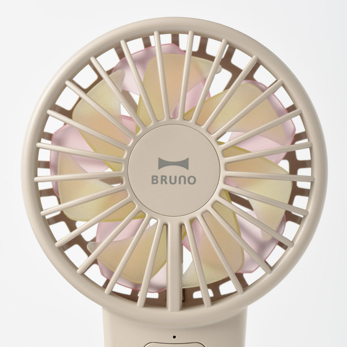 BRUNO ハンディファン コンパクト ダブルフルールファン ストラップ付き