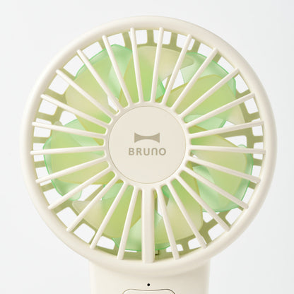 BRUNO ハンディファン コンパクト ダブルフルールファン ストラップ付き