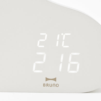 BRUNO 置き時計 モチーフクロック 温度計付き