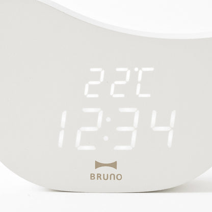 BRUNO 置き時計 モチーフクロック 温度計付き