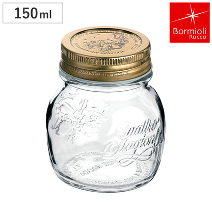 Bormioli Rocco ボルミオリ・ロッコ ガラス瓶 150ml Q.S.JAR 150cc