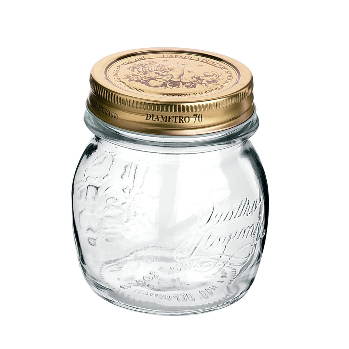 Bormioli Rocco ボルミオリ・ロッコ ガラス瓶 250ml Q.S.JAR 250cc
