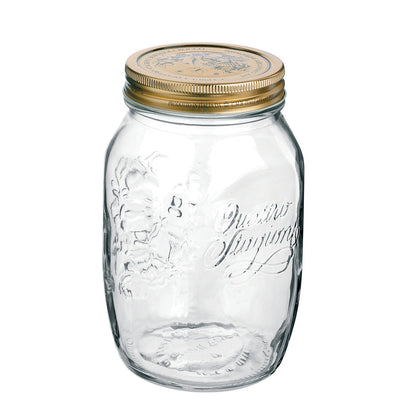 Bormioli Rocco ボルミオリ・ロッコ ガラス瓶 1L Q.S.JAR 1000cc