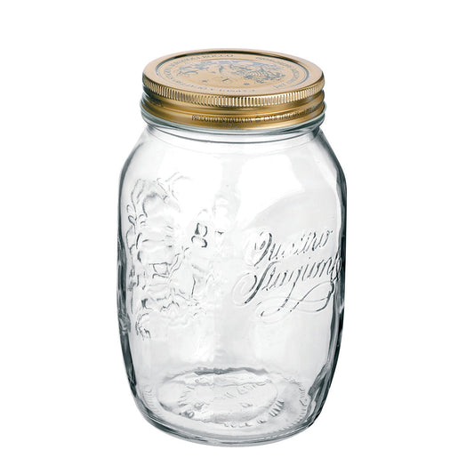 Bormioli Rocco ボルミオリ・ロッコ ガラス瓶 1L Q.S.JAR 1000cc