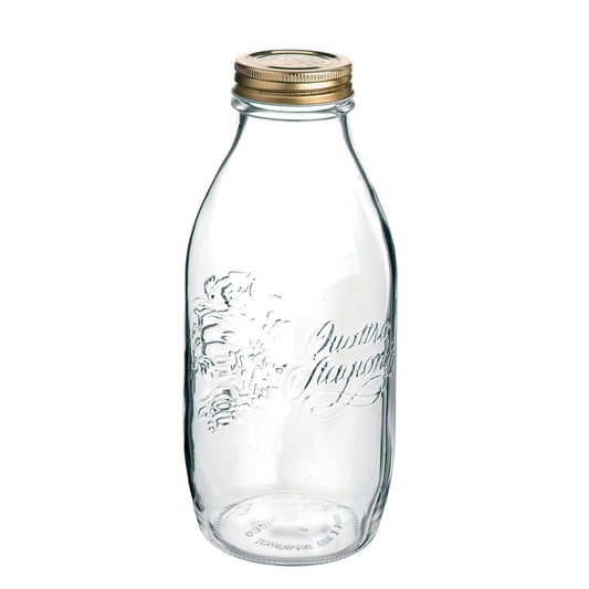 Bormioli Rocco ボルミオリ・ロッコ ガラス瓶 1L Q.S.JAR 1000cc