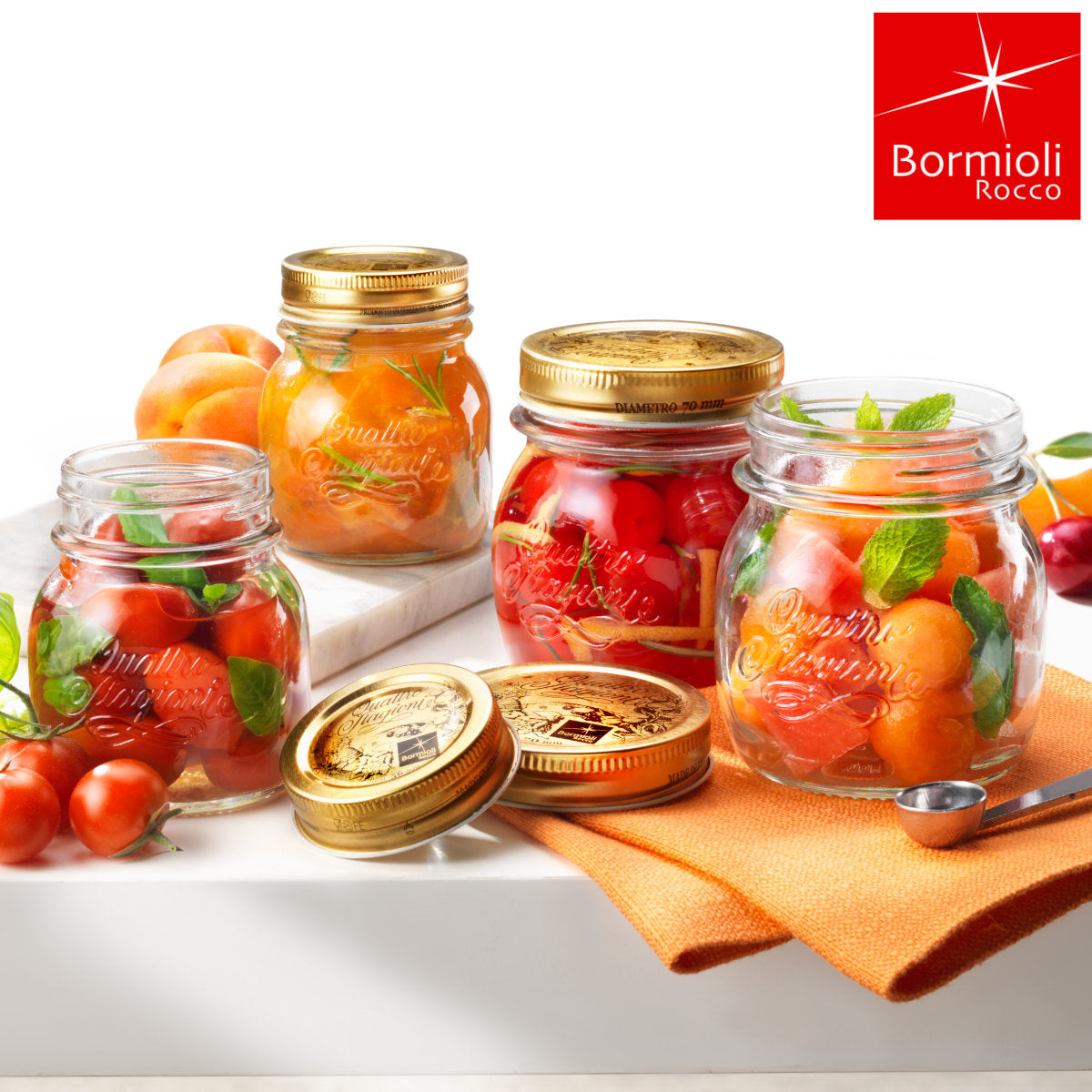 Bormioli Rocco ボルミオリ・ロッコ 300ml Q.S.JAR SQUARE 300cc
