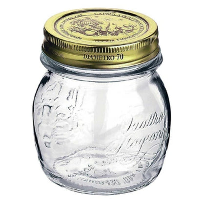 Bormioli Rocco ボルミオリ・ロッコ クアトロスタッジオーニ ジャム瓶 メタルキャップジャー 250ml ガラス製
