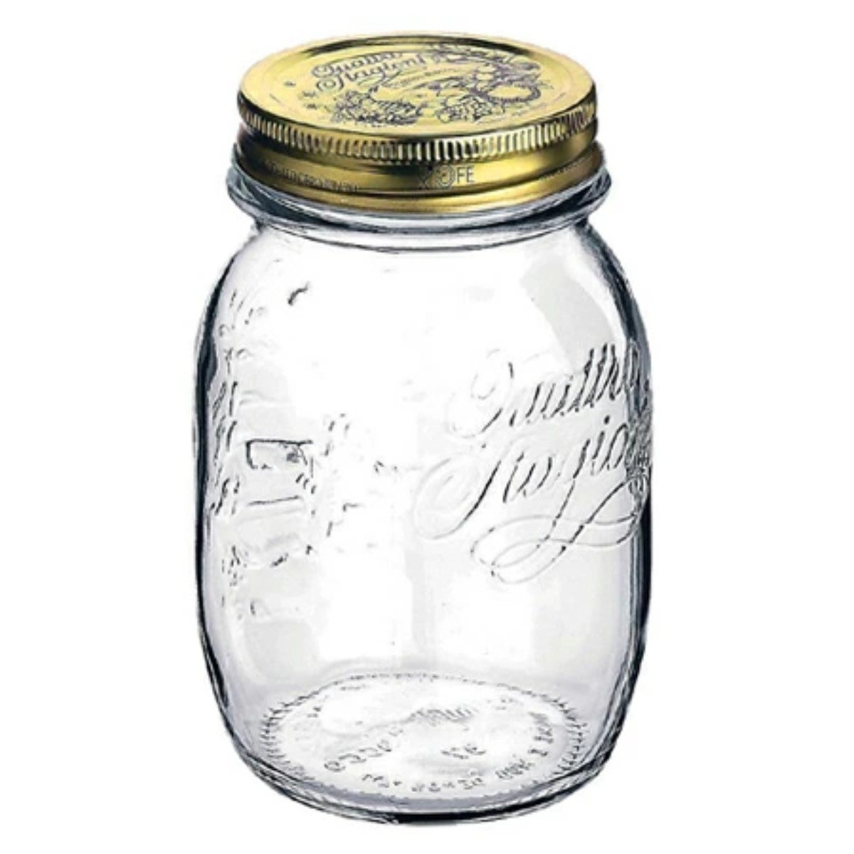 Bormioli Rocco ボルミオリ・ロッコ クアトロスタッジオーニ ジャム瓶 メタルキャップジャー 500ml ガラス製