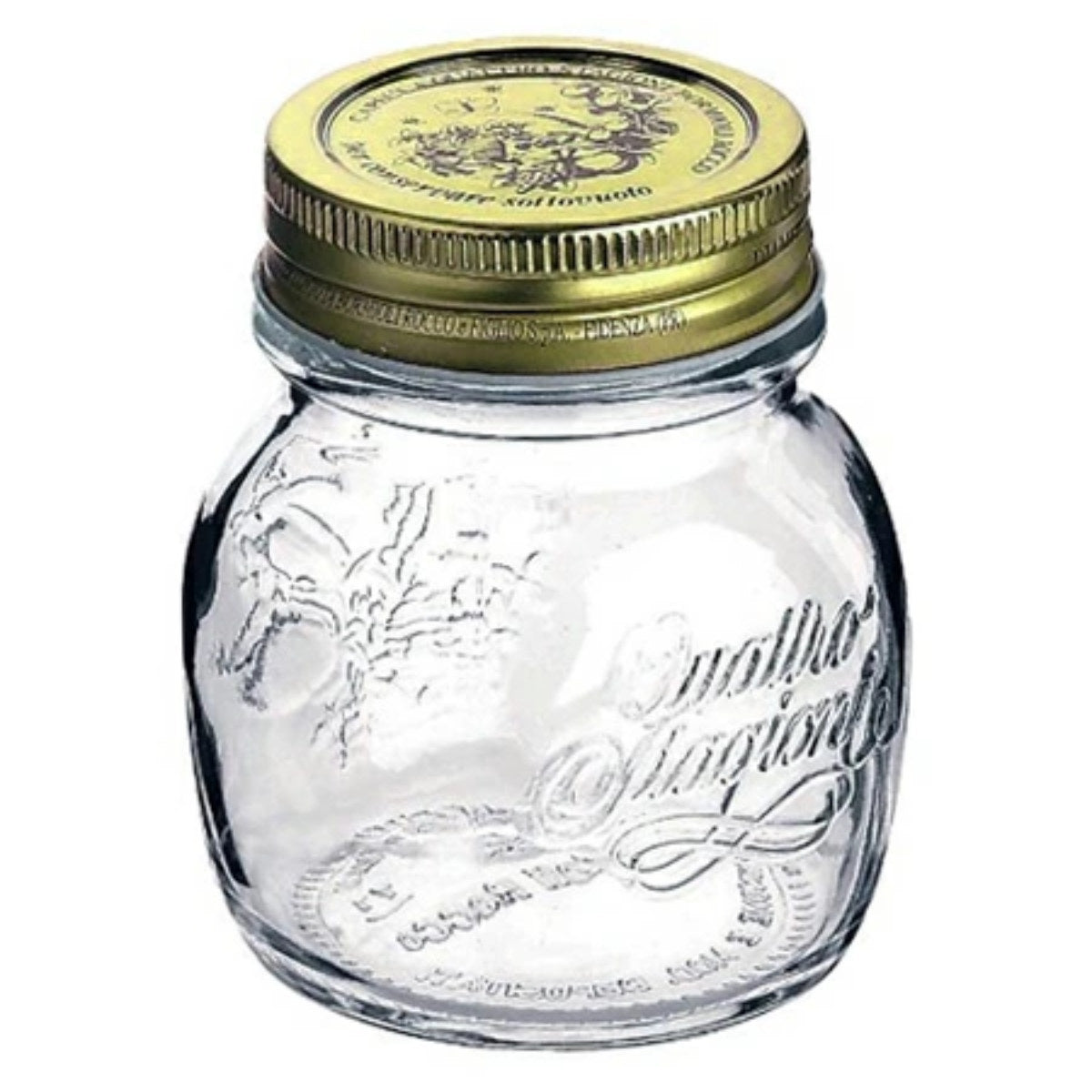 Bormioli Rocco ボルミオリ・ロッコ クアトロスタッジオーニ ジャム瓶 メタルキャップジャー 150ml ガラス製